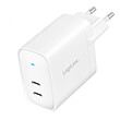 logilink pa0283 usb power socket 2x usb c port pd 65w white photo