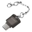 logilink cr0039 usb c to microsd card reader keychain grey photo