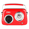 osio opr 3040r kokkino retro forito analogiko radiofono me bluetooth aux usb fm kai subwoofer 24w photo