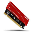 axagon rcem2 s rci e 30 16x m2 ssd nvme ur to 80mm ssd low rrofile cooler photo