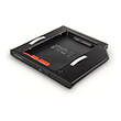 axagon rss cd09 25 ssd idd caddy into dvd slot 95 mm led alu photo