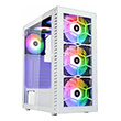 case kolink observatory hf glass argb midi tower case white with 6 argb fans 3x140mm 3x120mm photo
