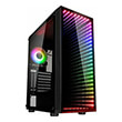 case kolink void rift argb midi tower black tempered glass infinity mirror pc case photo