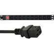 power distribution unit pdu 10 pcs c13 sockets 1u 16a c19 plug 2 m cable photo