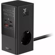 baseus charging station powercombo tower 35w 2xusb 2x type c 3 power sockets black photo