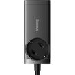 baseus gan3 pro 65w wall charger powerstrip 2xusb 2x type c cable black photo