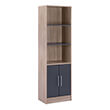 bibliothiki melaminis ensley hm202704 sonama gkri 60x30x180y ek photo