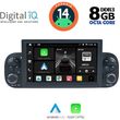 digital iq bxf 722 cpaa 7 deck multimedia for fiat panda mod 2012 2021 photo