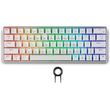 spartan gear pegasus 2 wired wireless 63 keys mechanical gaming keyboard white photo