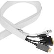 logilink kab0090 cable flexwrap with zipper 30mm 5m white photo