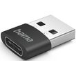 hama usb c adapter usb a plug  usb c socket without cable 480 mbit s 3 pcs photo