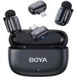 boya mini iphone lightning type c 24ghz 2mic wireless microphone with charging box photo