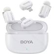 boya mini iphone lightning type c white 24ghz 2mic wireless microphone with charging box photo