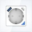 coolseer colsug02we eu wifi usb wall socket glass panel photo
