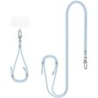 spigen universal set 2 cross body strap 1p wrist strap 1p contag2 1p mute blue photo
