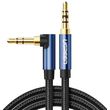 ugreen 35mm to 35mm audio cable av112 angled 1m blue photo