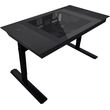 lian li dk07x motorised standing desk station e atx x2 single or dual e atx pc desk photo