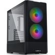 lian li lancool 207 black atx pc case 4 fans 2 x front 140 argb pwm 2 bottom 120 pwm reverse photo