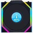 lian li unifan sl wireless lcd 120 1pcs reverse black case fan photo