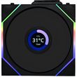 lian li unifan tl lcd wireless 120 black 1pc case fan photo