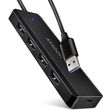 axagon hue c1a 4x usb32 gen 1 travel hub usb c power in w 20cm type a cable photo