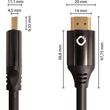 oehlbach black magic mkii kalodio hdmi 21 48gbps 8k 60hz 15m gia ps5 xbox black photo