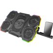 esperanza egc107 rgb illuminated gaming notebook cooling pad with mobile phone stand breva photo