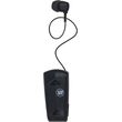 lamtech retractable bt 53 clip on headset black hanging cord lam000476 photo