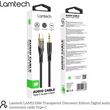 lamtech audio cable type c to 35mm jack black 1m lam113386 photo