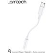 lamtech type c adapter cable audio jack 35mm white lam023831 photo