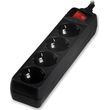 lamtech power strip with switch 4 outlets black 15m lam023725 photo