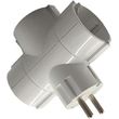 lamtech power socket splitter with 3 schuko outlets white lam023770 photo