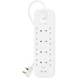 belkin plugboard 8 socket dual usb c 30w 900j 2m photo