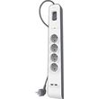 belkin bsv401vf2m surge protector white 4 ac outlets 2m photo