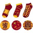 cinereplicas movies harry potter gryffindor socks ankle set of 3 cr1631 photo