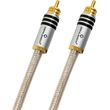 oehlbach silvershield flex digital audio cinch cable rca to rca 75 cm transparent silver photo