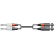 26j 2xm075 kalodio ixoy 2 x xlr male 2 x 63mm mono jack 075m temaxio photo