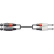 26j 2xf300 kalodio ixoy 2 x xlr female 2 x 63mm mono jack plugs 3m temaxio photo