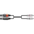 2r 2xf075 kalodio ixoy 2 x xlr female 2 x rca plugs 075m temaxio photo