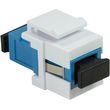 logilink keystone coupler fiber sc simplex singlemode blue white photo