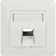 logilink keystone faceplate 45 for 1 module pure white photo