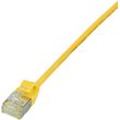 logilink patch cable cat6a tpe slimline yellow 5m photo