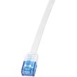 logilink patch cable flat cat5e u utp white 025m photo