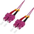logilink fiber patch cord om4 sc sc 20m duplex photo
