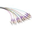 logilink fiber pigtail set 12 x lc om4 2m colored violet connector photo
