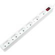 logilink outlet strip 6 euro sockets w switch white photo