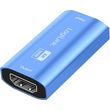 logilink hdmi repeater 20m 8k 60hz hdcp 23 alu blue photo