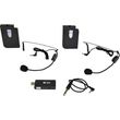qtx u mic 8632 8648 n usb dual neckband uhf asyrmato systima me 2 xeilofona set photo