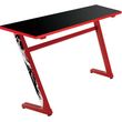 white shark gaming z shaped desk frame with desktop board black red gd zz red photo