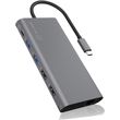 icy box 12 in 1 type c dock hub hdmi dp card reader lan pd100w ib dk4050 cpd photo